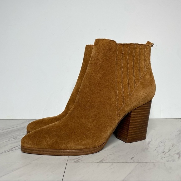 Marc Fisher Alva Brown Suede Bootie 9 1/2 M - Picture 14 of 14